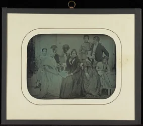 (Retrato de grupo de nueve miembros de la familia Eynard-Lullin)